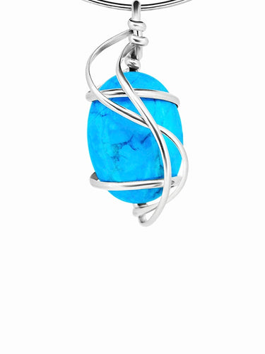 G07Z01 Sterling Silver Pendant with 5 Interchangeable Gemstones