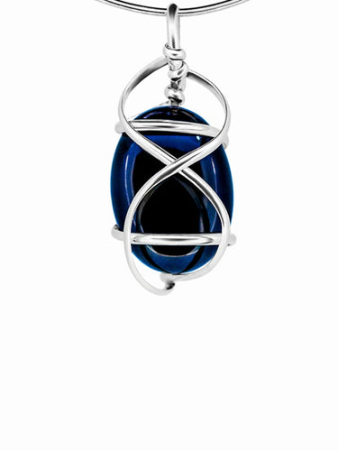 G07Z02 Sterling Silver Pendant with 5 Interchangeable Gemstones