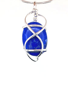 G07Z02 Sterling Silver Pendant with 5 Interchangeable Gemstones